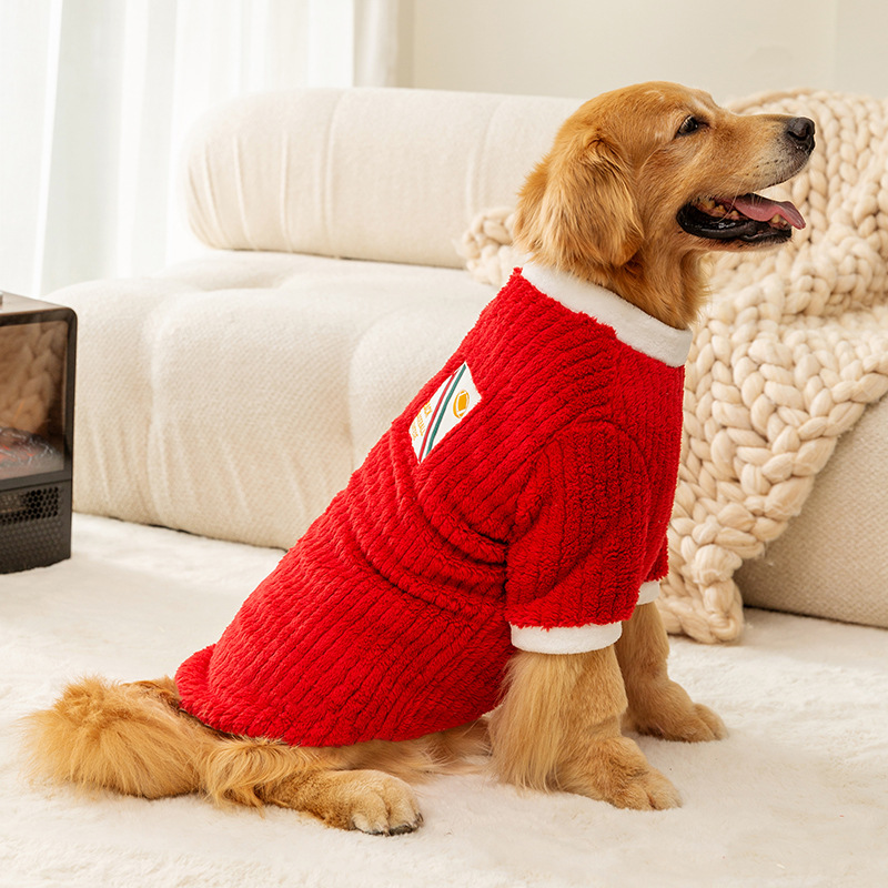 Hundeklær til store hunder fleece hundegensere høst vinter kjæledyr hundepyjamas store hunder jakke golden retriever labrador kostymer