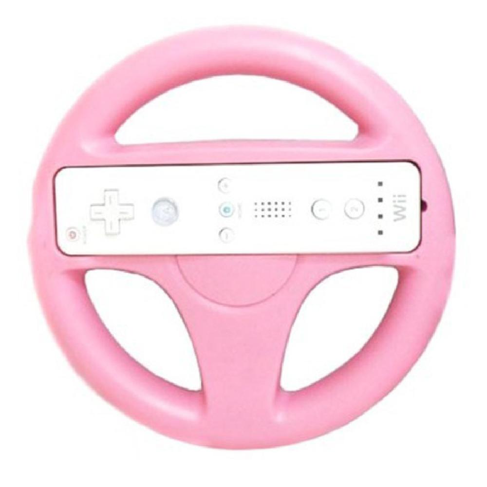 Jesbery Kart Racing Game Steering Wheel Controller Voor Nintendo Wii Game Remote Controller 3 Kleuren: Roze