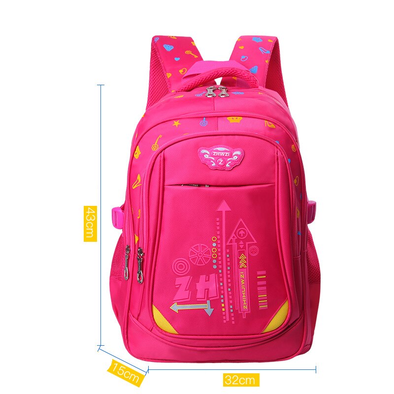 MVK Kinder Rucksack Jugendliche Jungen Mädchen Schule Rucksack Für Kinder Wasserdichte Große Kapazität Rucksack Für Schüler Kinder Tasche: rose