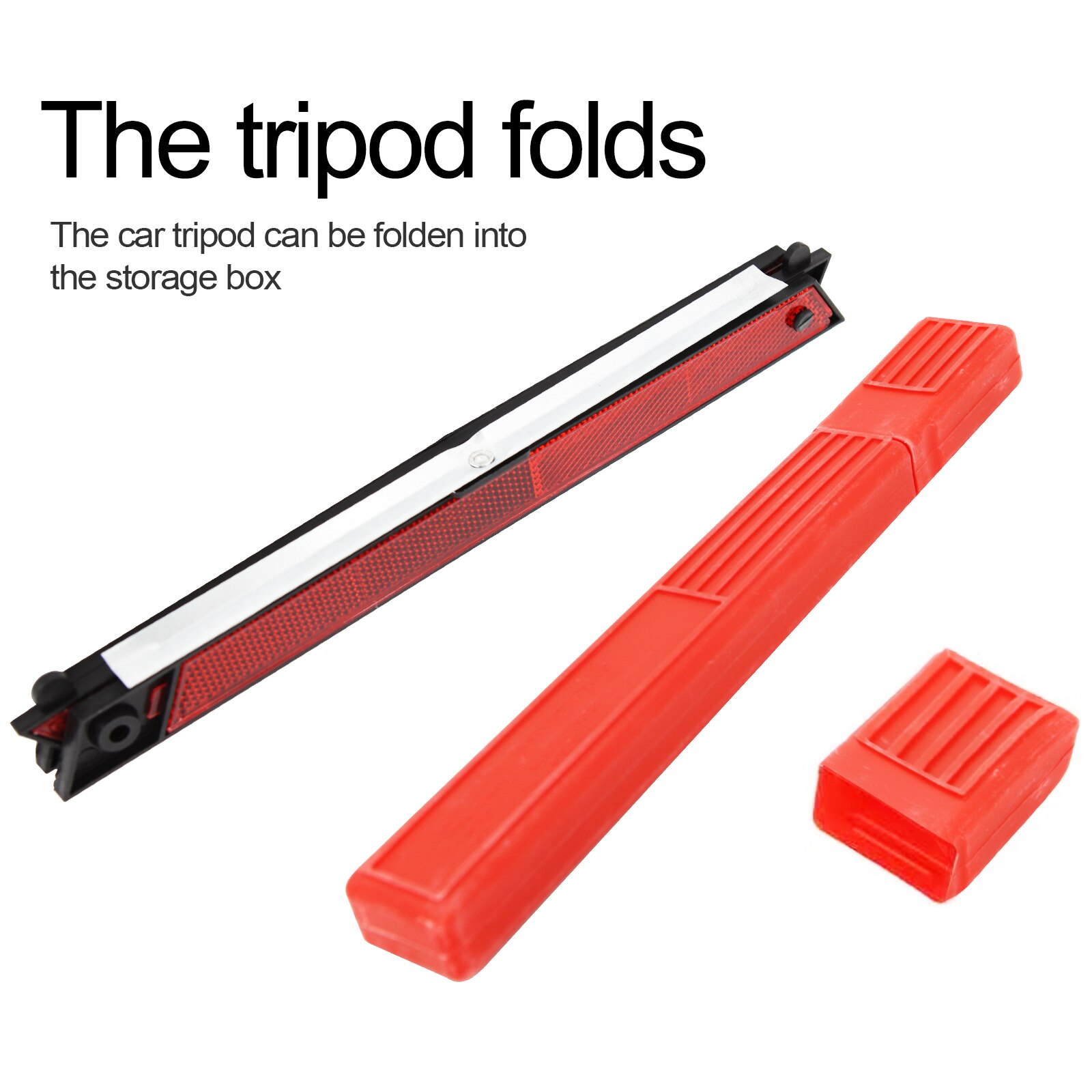 Reflector de señal de parada plegable para coche, triangular de advertencia de averías de emergencia, reflectante rojo, trípode de seguridad para coche