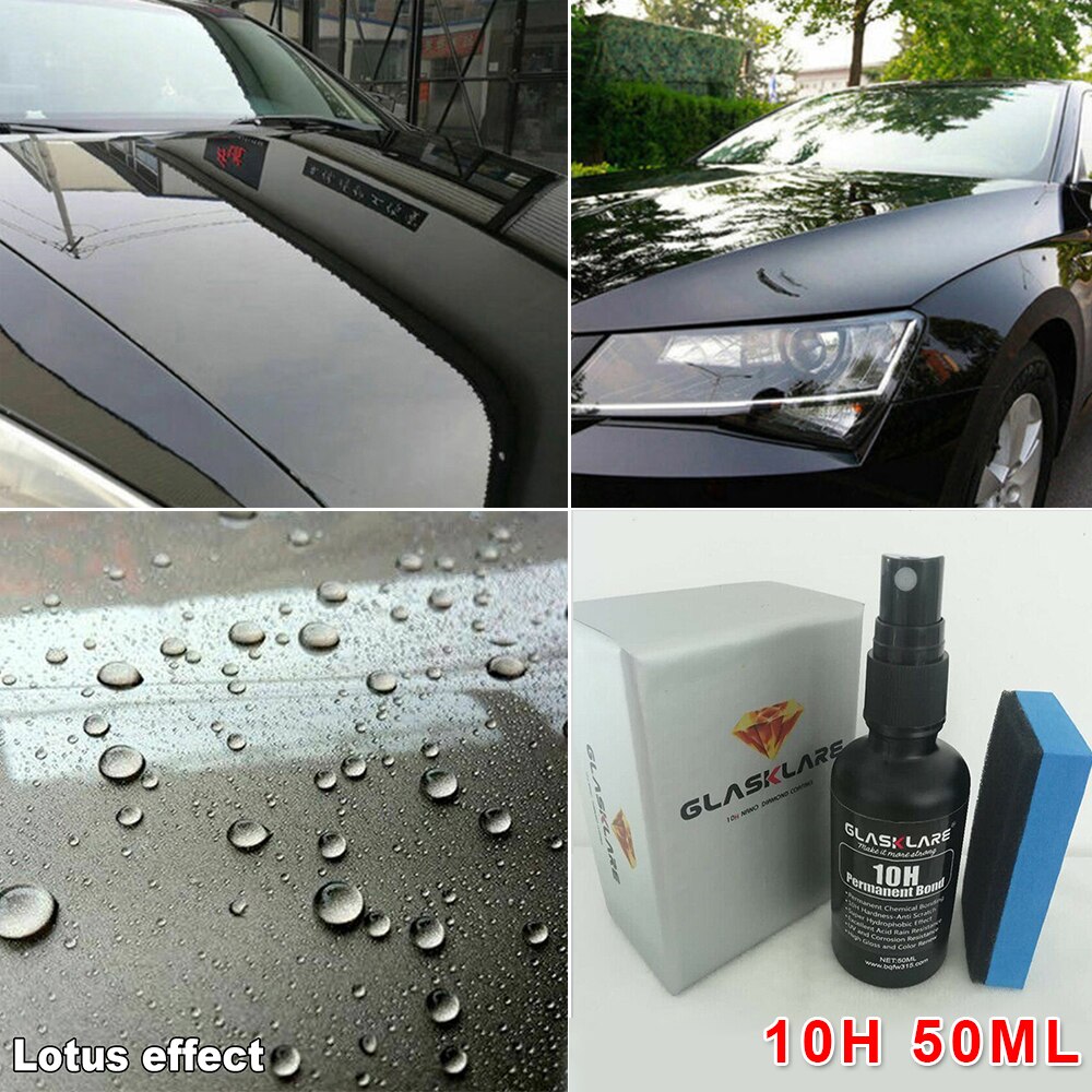 10H hydrophobe en céramique liquide 50mL accessoires Auto noir voiture verre remplacement