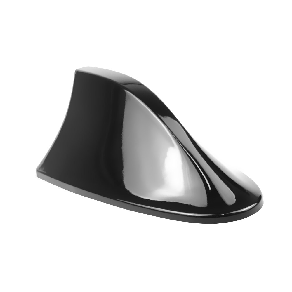 Antena de techo de aleta de tiburón para coche, accesorio de decoración de señal de Radio FM/AM, embellecedor Universal,: Negro