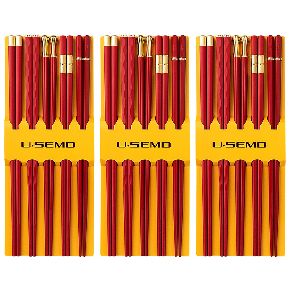 Pairs Red Japanese Style Chopsticks Festive Red Chopsticks Plastic Chopsticks