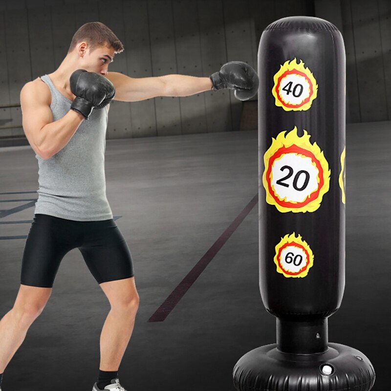 Inflatable Kids Punching Bag Inflatable Punching Bag For Practicing Karate Taekwondo MMA Fitness Kids Adults Boxing Bag