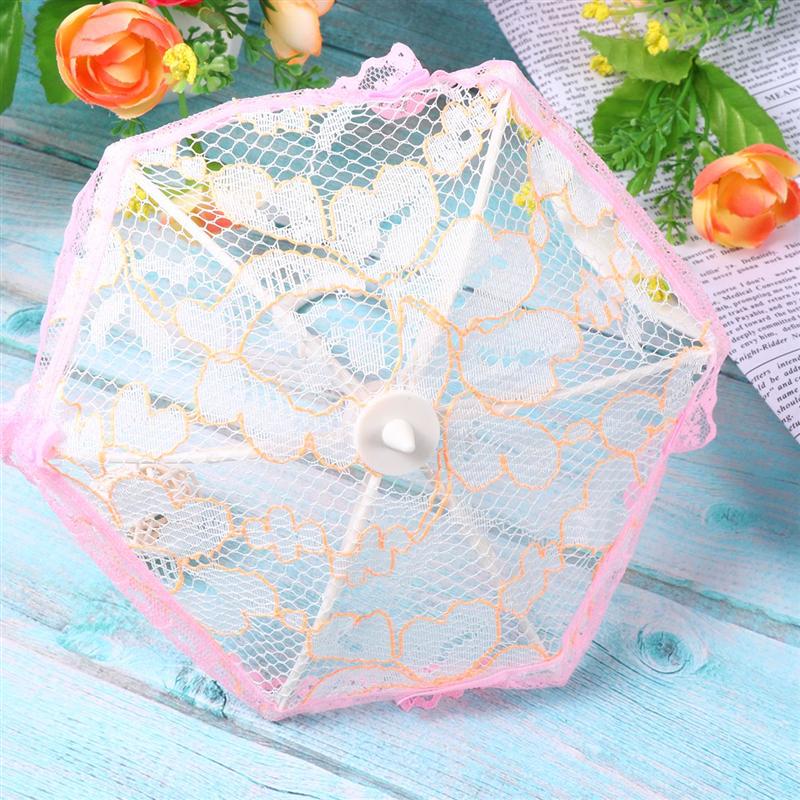 5 stuks mini-paraplu's, miniatuur kantparasol, knutselwerkjes, doe-het-zelfversiering voor een minihuisje (willekeurig patroon en kleur)