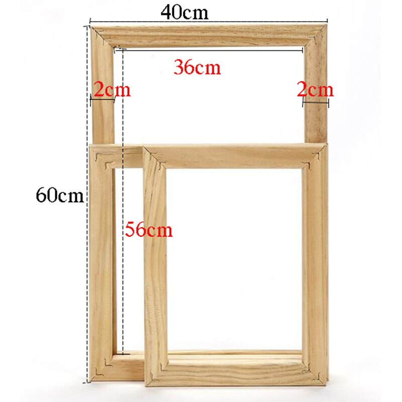 DIY Frame Painting By Numbers Wooden Combination Inner Frame Oil Painting For Home Decor Calligraphy Painting 40x50cm