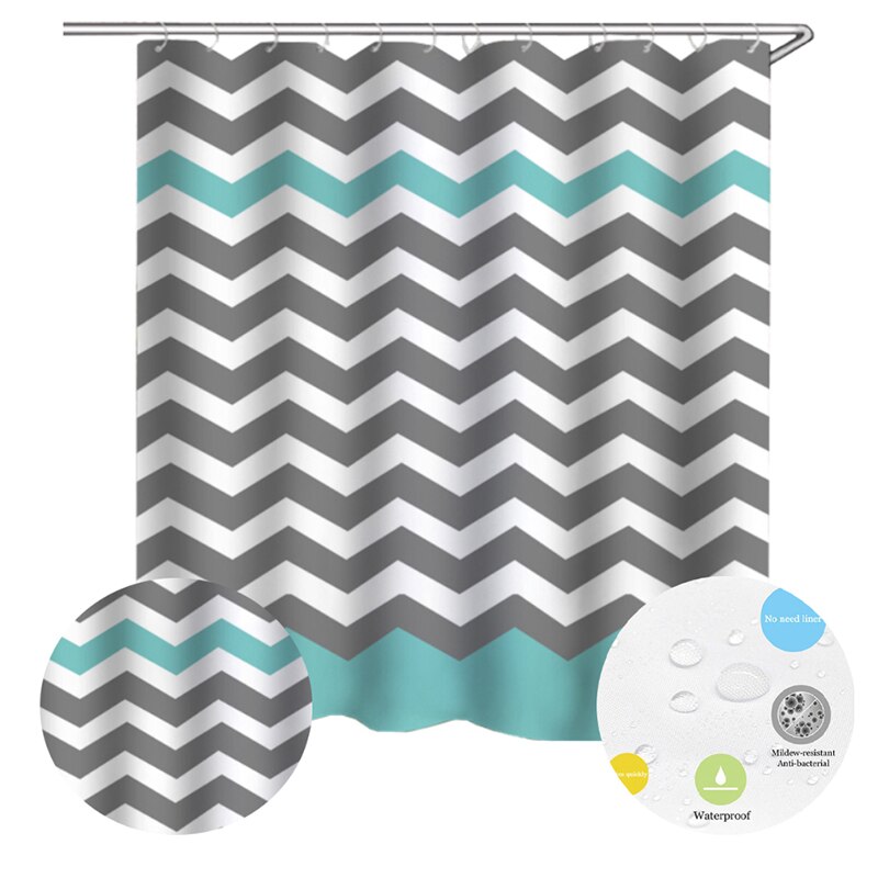 Wasserdicht Dusche Vorhänge für Schlecht Heimat Dekor Polyester Stoff Dusche Vorhänge Geometrische aufbringen Multi-größe Dusche Vorhänge