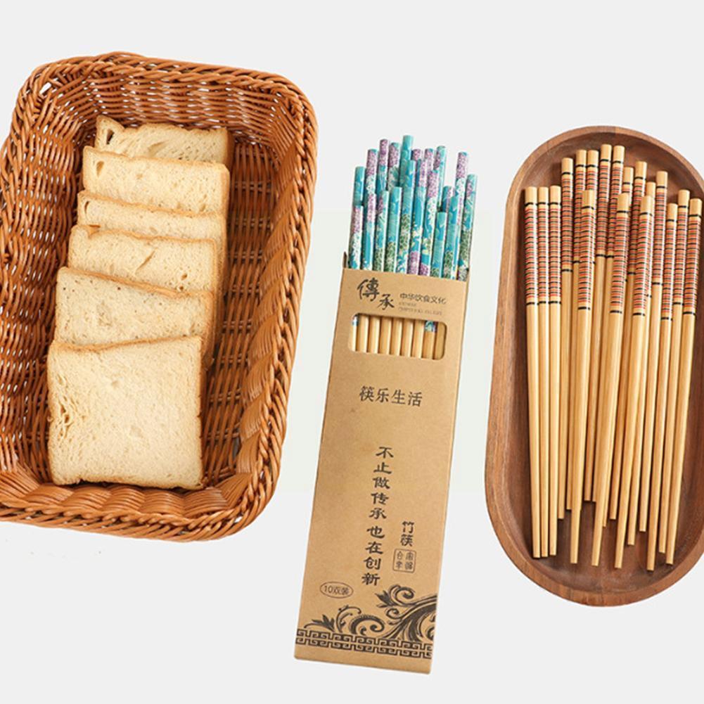 Chinesischen Stil Gedruckt Stäbchen Kasten einstellen Stäbchen Lebensmittel Kochen Hohe Stäbchen Wesentliche Lange Produkt Chine W6K9