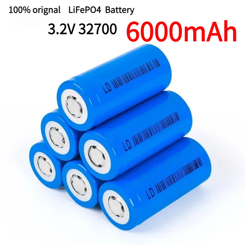 100% originele LiFePO4-batterij 3,2 V 32700-batterij 6000 mAh 35 A Continue ontlading Maximaal 55 A Hoogvermogen LiFePO4-batterij