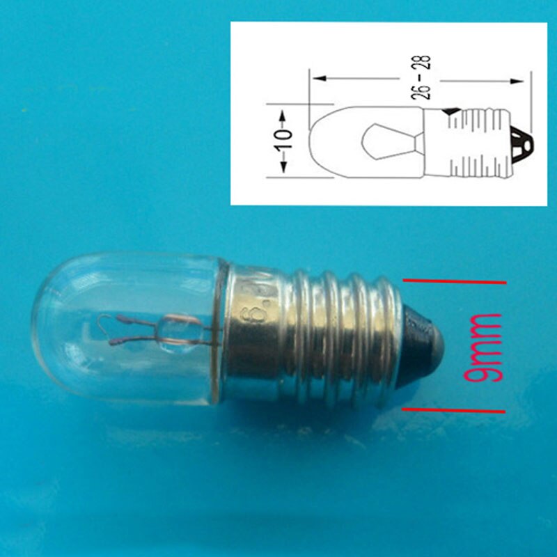 18V 2W E10 Small Flashlamp Indicator Light Bulb Screw Lamp for Machine tool equipment Instrument 25pcs