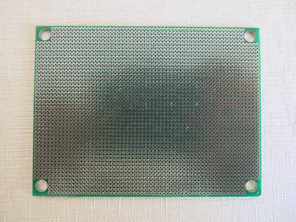 3 pcs 6x8 cm FR4 Glasvezel pitch 1.27 printplaat stripboard pcb dubbelzijdige Platine breadboard experiment Prototype lochraster