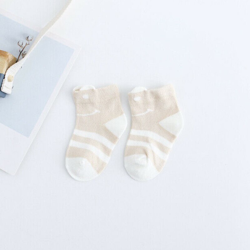 2Pairs Winter Warm Cartoon Baby Kid Casual Sport Sokken Katoen Gestreepte Multi-color Zachte Naadloze Teen Sokken Kinderen mini sokken