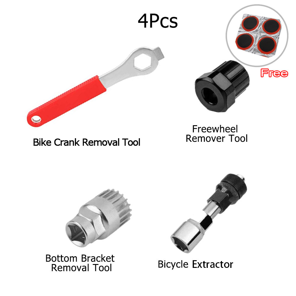 8pcs Bicycle Repair Tool Kits MTB Road Bikes Chain Cutter Bracket Flywheel Remover Crank Puller Wrench Maintenance Set Tools: 4 Kinds Repair Tool3
