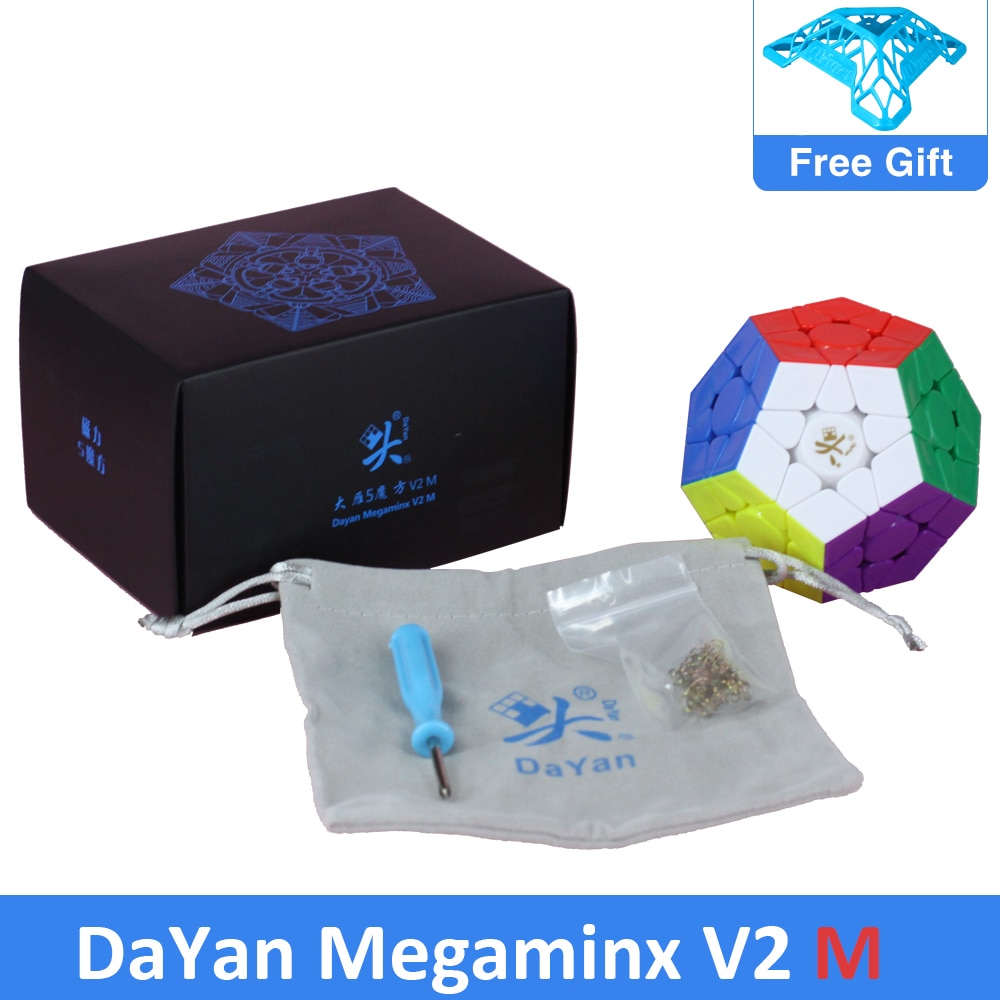 Originale DaYan megaminx V2 M 12 lati puzzle cubo magnetico Dayan 3x3 dodecedro cubo magico giocattoli educativi per bambini