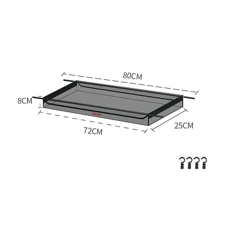 ShineTrip Camping Hanging Rack Tripod Hanger With Hook Outdoor Cookware Pot Pan Lamp Clothes Storage Hang Stand Folding Portable: S Mesh Bag