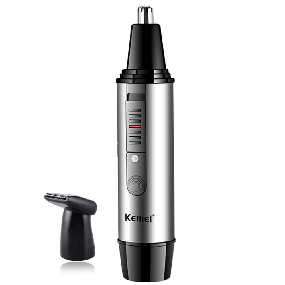 Metalen oplaadbare neus haar trimmer baard trimer oor schoner wenkbrauwen ontharing neus trimmer voor neus en oor apparaat schoon
