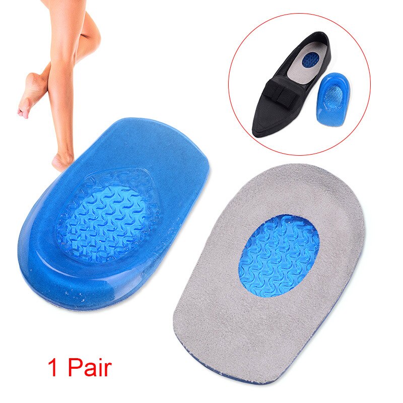 1 Pair Heel Pad Pain Relief Support Cushion Silicone Gel Breathable For Outdoor Sport HB88
