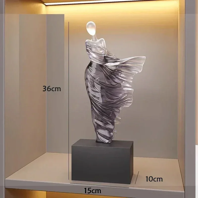 Figuur Sculptuur Portret Sculptuur Hars Sculptuur Kunst Senior Standbeeld Woonkamer Home Decor Bureau Minimalistische Kunstornamenten