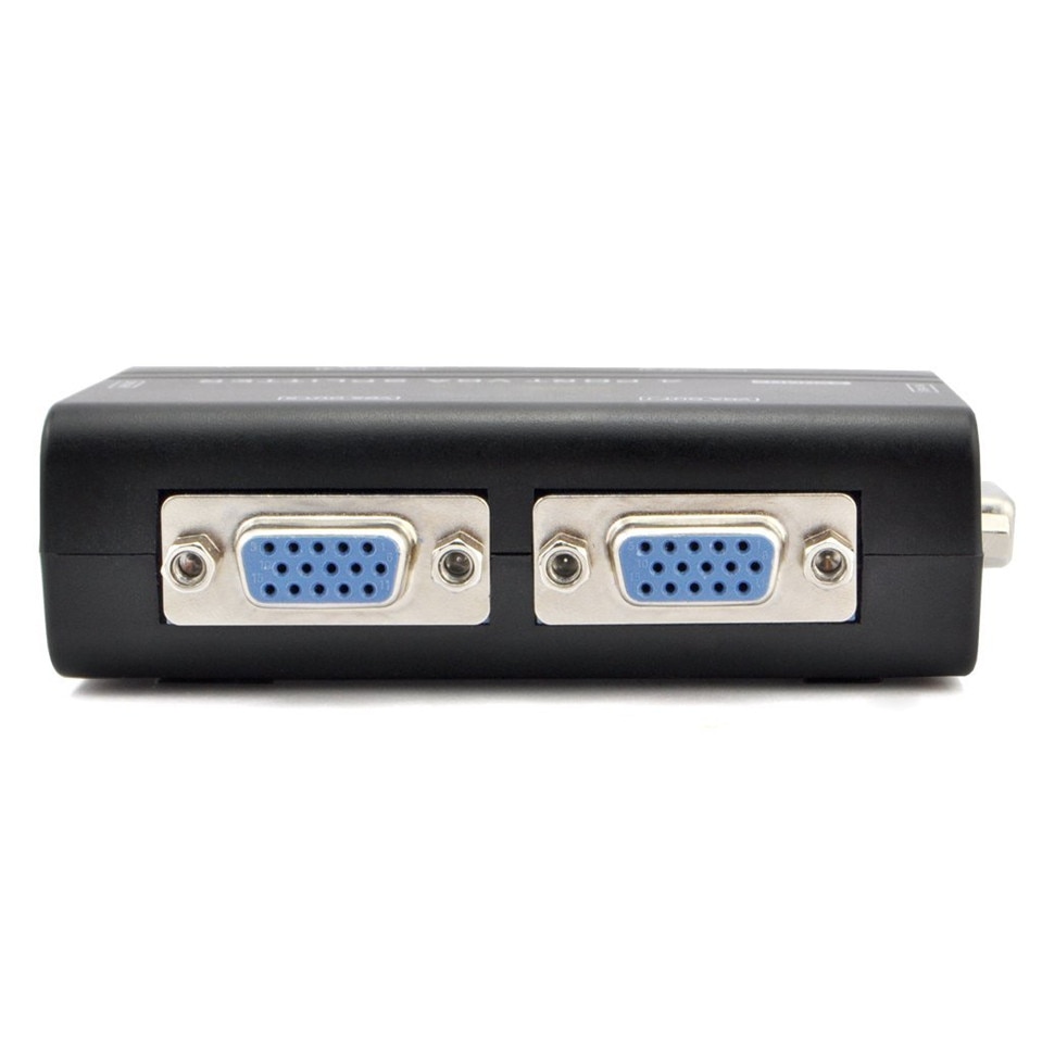 4- porttinen vga-videon jakaja 1 x 4 250 mhz jakaja 1 in 4 ulostuloa monistin multiple-tuki laajakuva-lcd-näytöt mt-viki 2504as