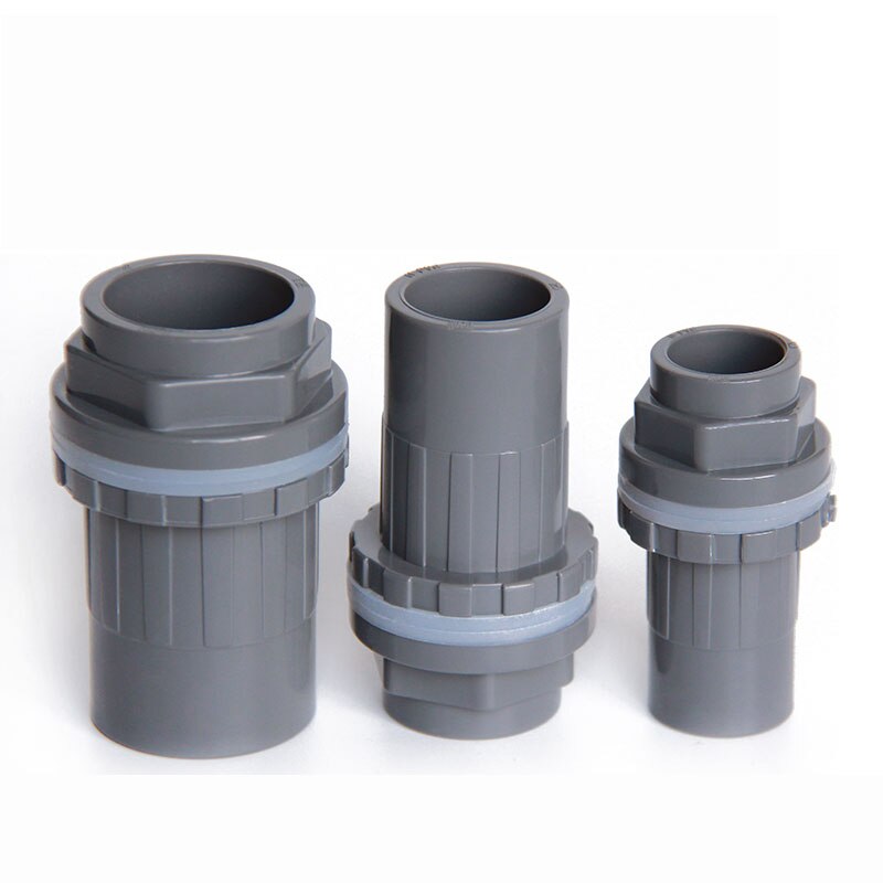 20-50mm PVC Pipe Connectors Thicken Fish Tank Pipe Drainage Connector Garden Drain UPVC Pipe Adapter Water Supply Pipe Fittings