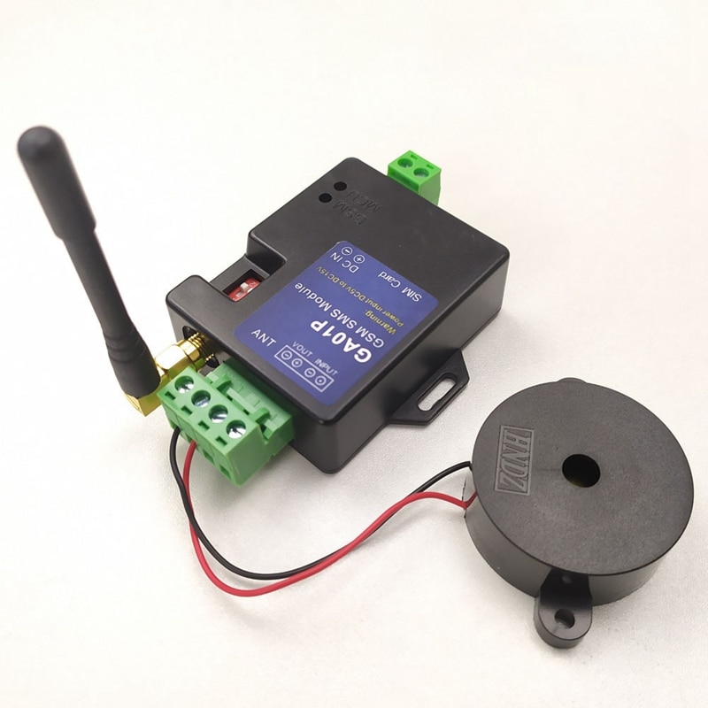 Ga01p mini gsm alarmsystemer sms alarmer sikkerhedssystem genopladeligt batteri til strømsvigt alarm