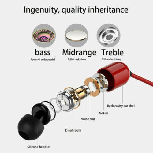 Super Bass Headset 3.5mm In-Ear Earphone Stereo Earbuds Headphone Wired 3 Meters Extra Long Cable for DJ Monitoring