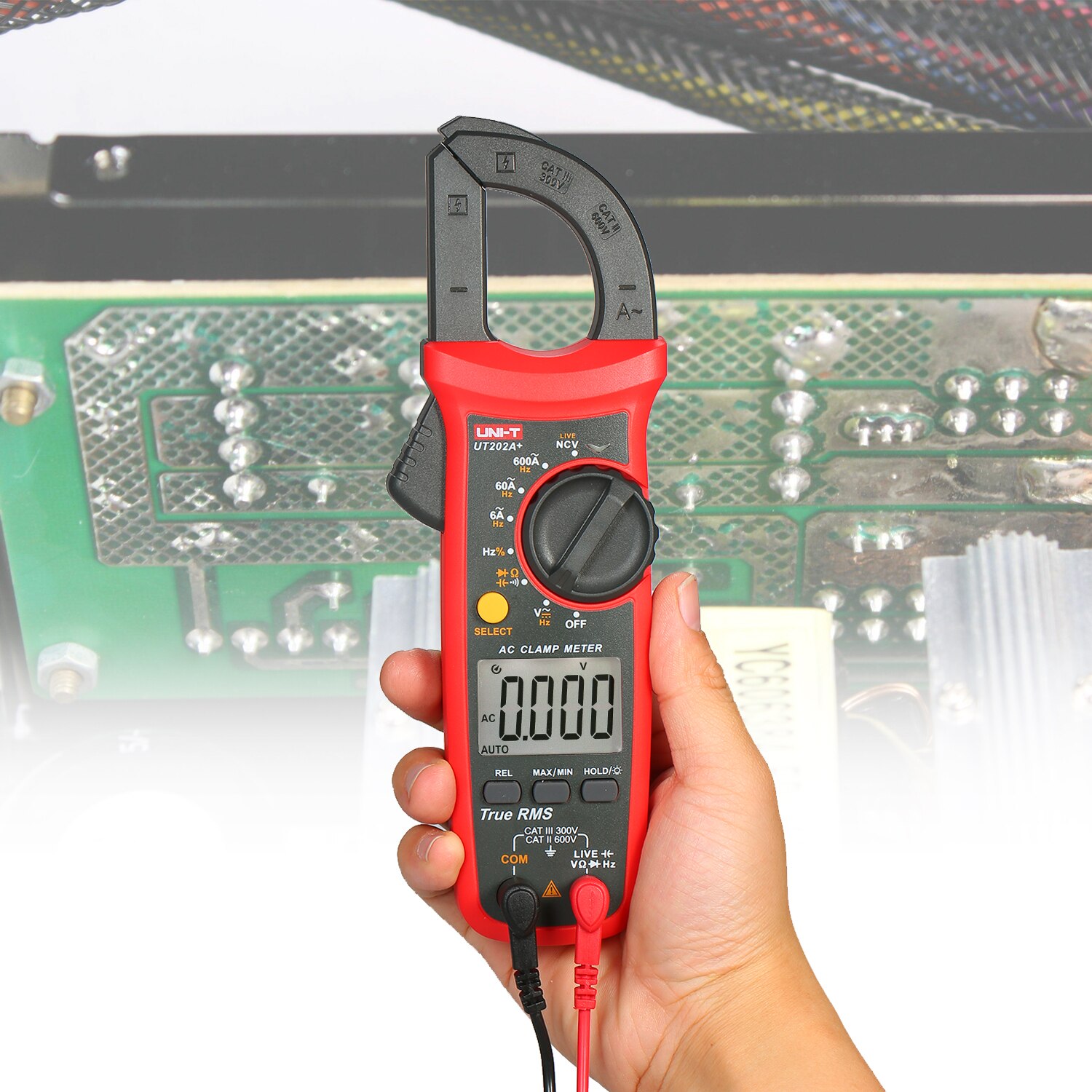 Uni-t  ut202a+ 6000 räknas digital klämmätare true rms multimeter klämmametrar spänningsmätare ncv test universal mätare testare