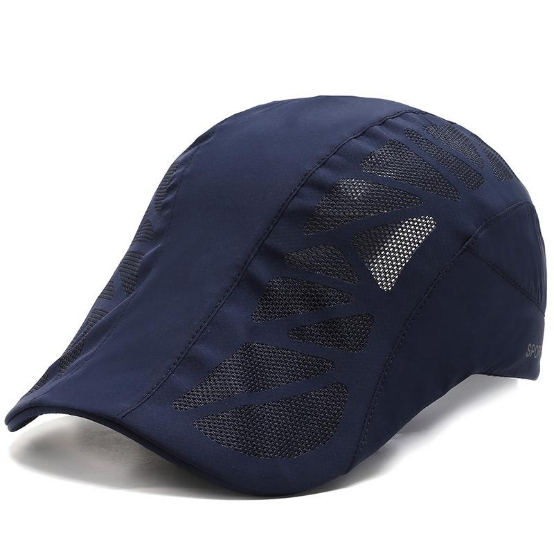 Asciugatura rapida Cappello di proprietà Regolabile Cappello Da tennis tutto'aperto Cappellini Sportivi di Protezione Del suola Degli Uomini di Pesca Degli Uomini Del Cappello Del Berretto Da baseball Del Cappello Del suola: Blu