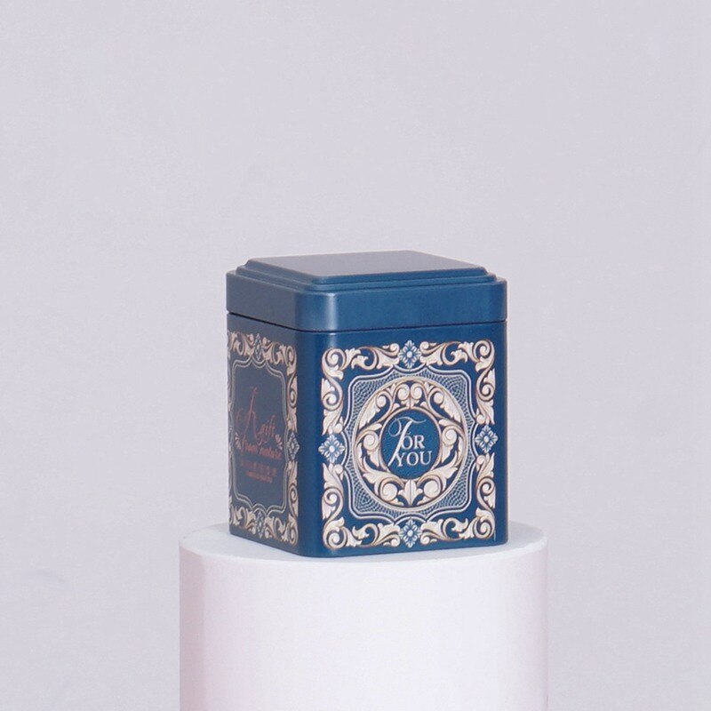 Universal Small Tea Caddy Tin Can Candy Scented Tea Caddy Tinplate Tea Packaging Box Portable Tea Caddy: A
