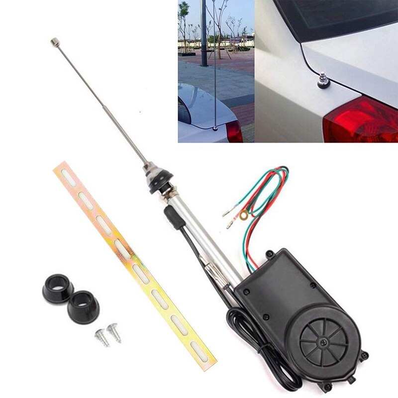 TopCar Antenna Kit DC12V Electric Aerial Radio Automatic Antenna Booster Power Truck Vehicle Antenna