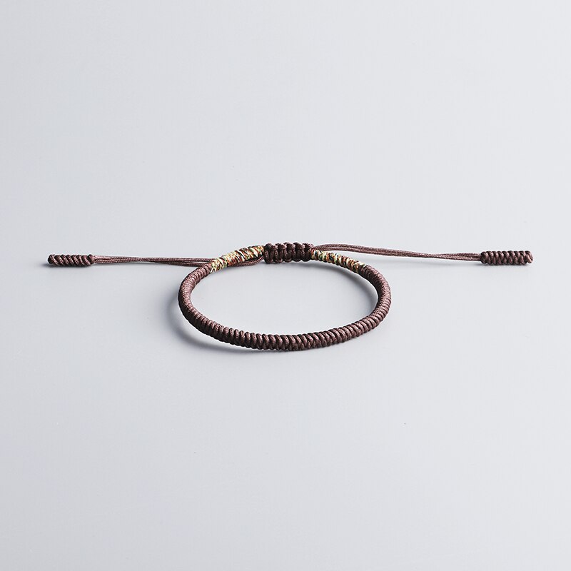 Tibetaanse Boeddhistische Handgemaakte Lucky Touw Armband Mannen Tibetaanse Boeddhistische Knopen Size Verstelbare Armband Voor Vrouwen