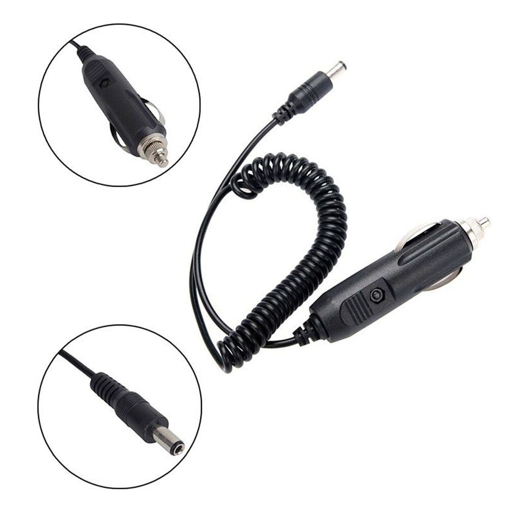 1Piece Portable Car Charger Cable for Baofeng Walkie Talkie for UV5R UV82 TYT F8 Radio Accessories