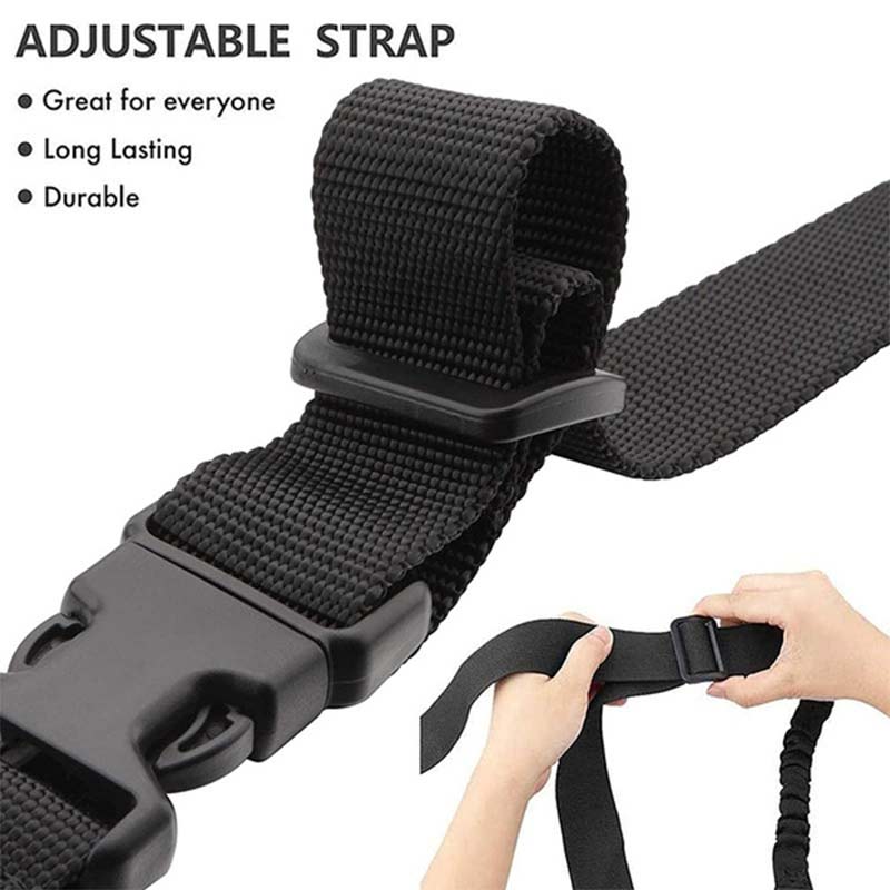 Único punto de punto doble Multi-cuerda de la función amplio uso eslinga de seguridad ajustable cuerda de la correa para actividades al aire libre