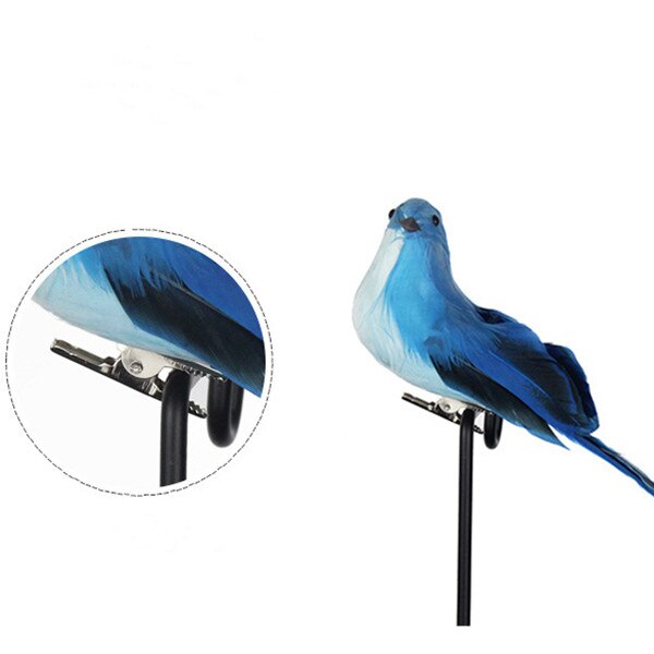Foam Home Outdoors Garden Wedding Decoration Ornament 1pc Feather Artificial Parrots Imitation Bird Model DIY Party Use