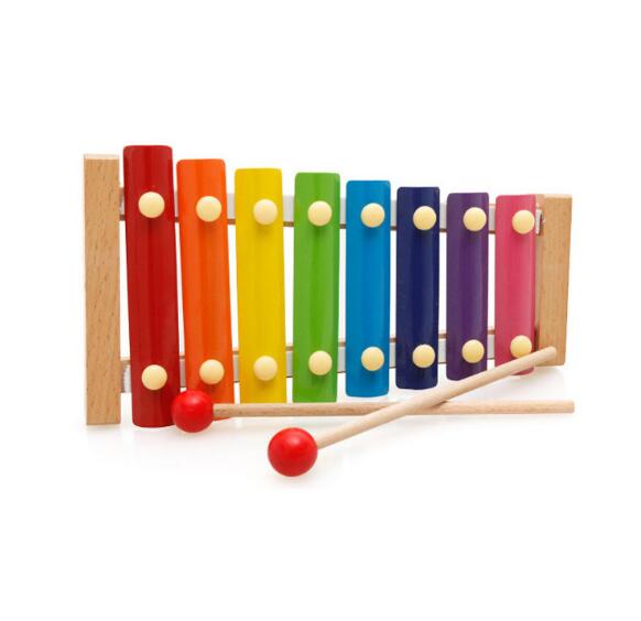 Houten Muziek Instrument Speelgoed Baby Baby Spelen Kloppen Piano Muzikaal Speelgoed Vroege Educatief Speelgoed YH1080