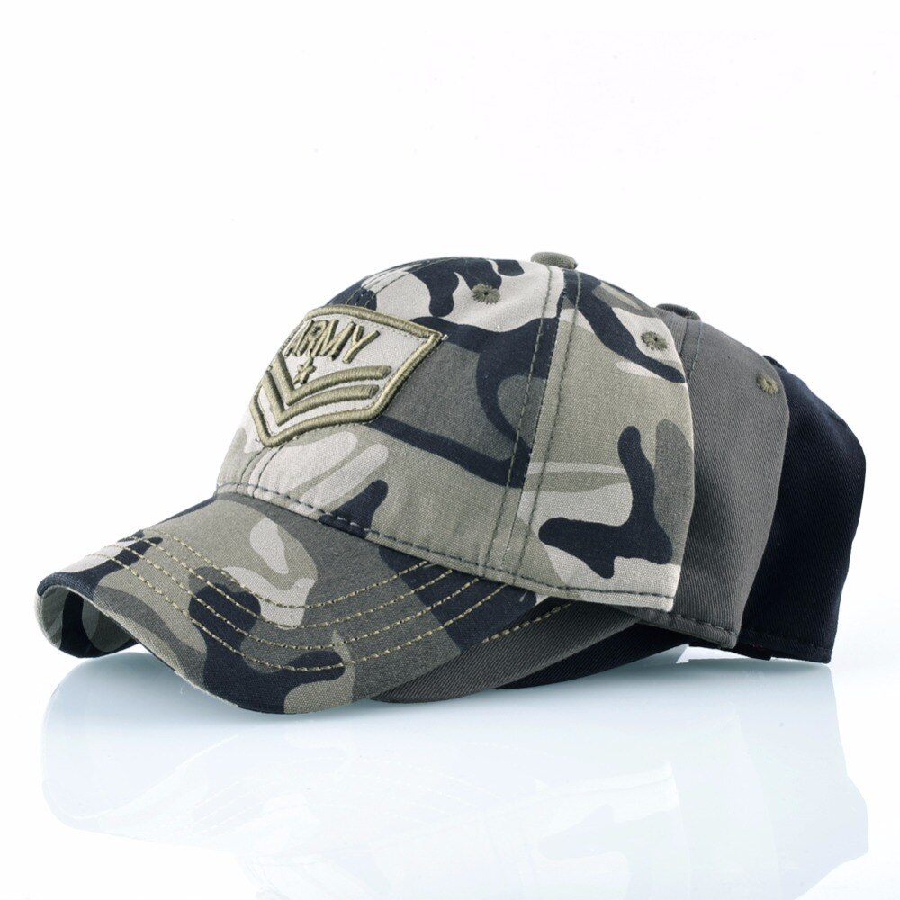 Camouflage Snapback Baseball Caps Für Männer Und Frauen ARMEE Stickerei Taktische Hüte Outdoor Sport Baumwolle Knochen Camo Hut Casquette