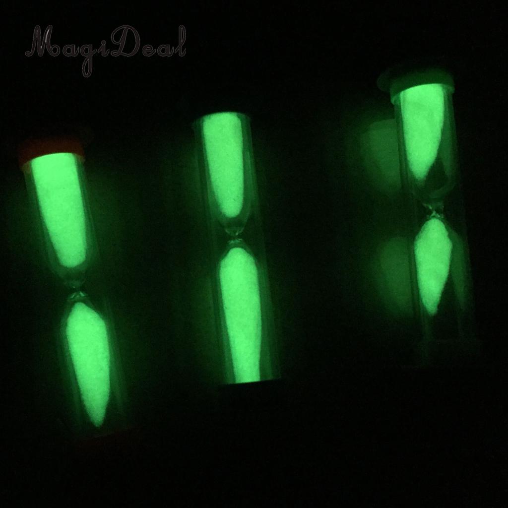 1 Minute Plastic Sand Timer with Orange Frame Party Props Glow in The Dark