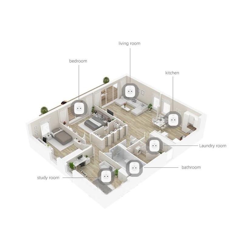 Haozee zigbee strømmåler plugg kontroll strøm på av stikkontakt smarte hjem enheter kontroll av smart zone app