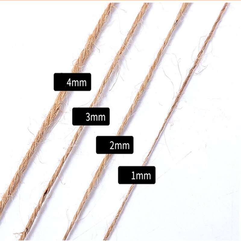 Jute Seil Schnur Seil handgefertigt Diy Farbe Material Seil Kindergarten Umwelt Dekoration Bündel retro Dicken Hanf Seil Leinen Rop