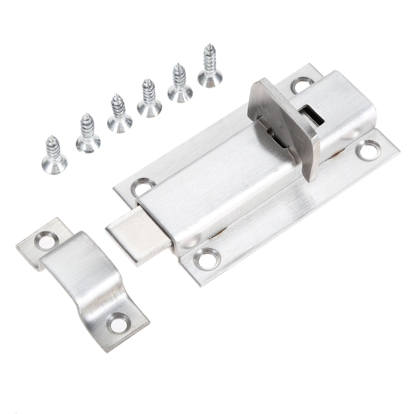 1pc 3" Door Latch Sliding Door Lock Surface Mounted Slide Bolt Internal Door Bolts with Screws