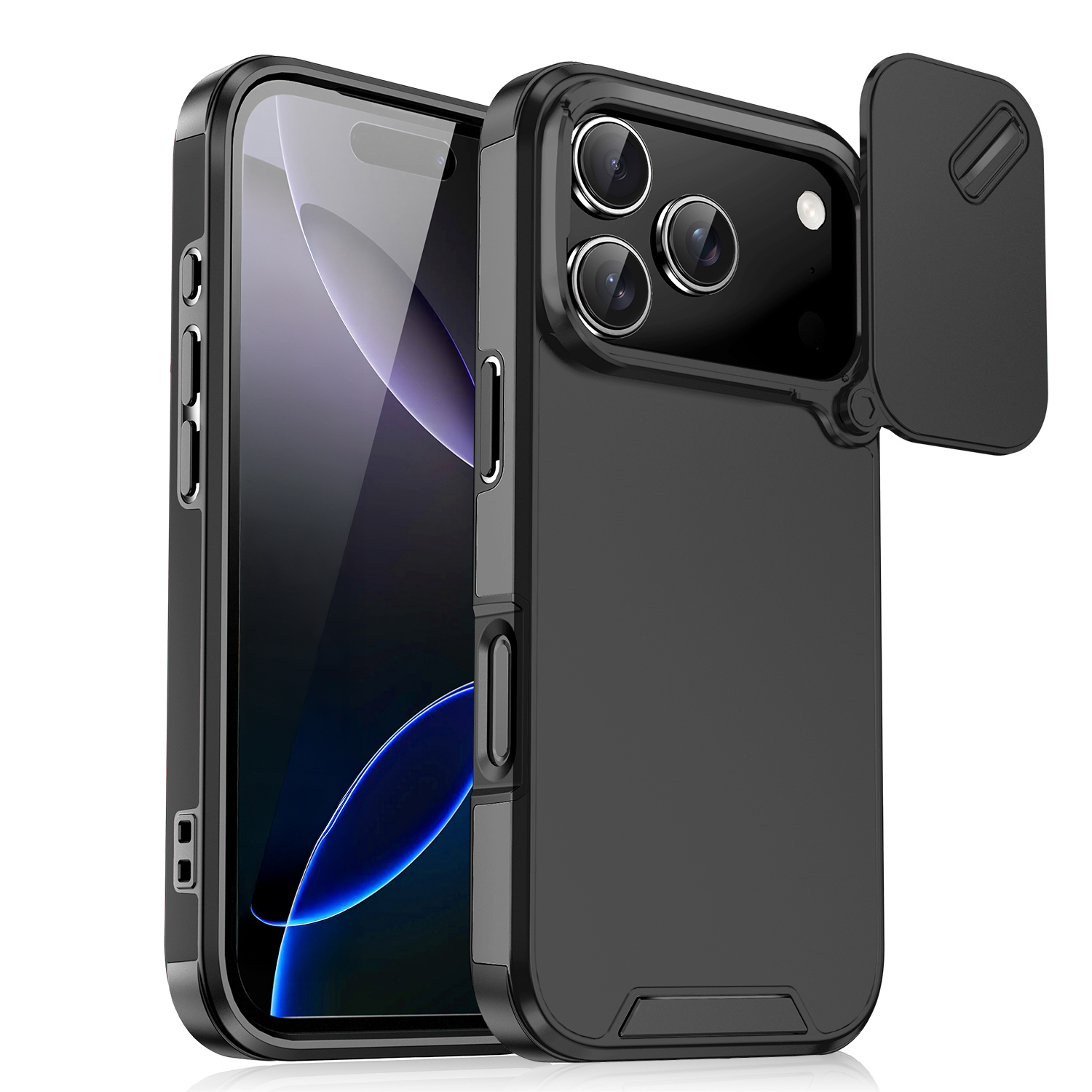 Beskyttelsescover til iphone 17 air 16e 17 17 med slidekamera og linse, stødsikkert pansercover til iphone 17: Beige / Iphone 16e