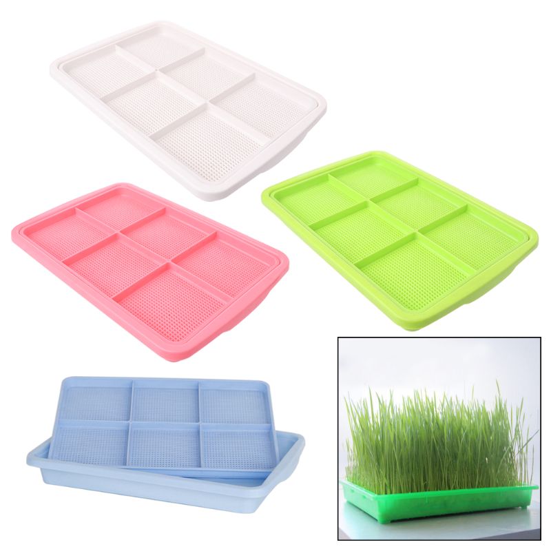 1 set plastic kweekbak hydrocultuur zaailingbak dubbele laag groente spruitplaat kweekpot voor thuis tuingereedschap