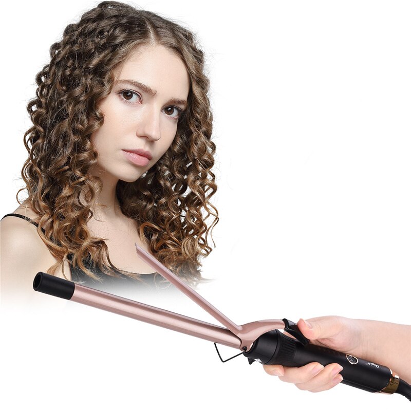 9mm 28mm keramiske krøllejern elektronisk krøllestav rulle 5 niveauer temperaturjusterbart waver hårstylingværktøj