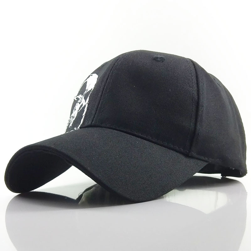 Casquette de Baseball avec tête de mort pour hommes et femmes, chapeau de sport de plein air délavé, bord aiguisé, rétractable