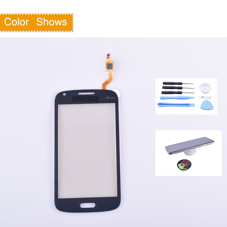 For Samsung Galaxy Core GT i8260 i8262 i8268 8260 8262 Touch Screen Panel Sensor Digitizer Front Glass Lens Touchscreen No LCD: black with gift