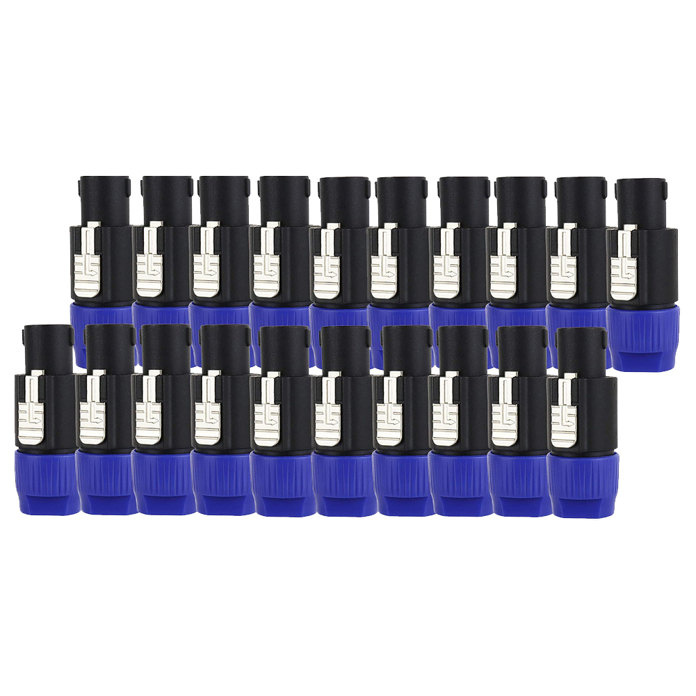 10 stücke Lautsprecher Audio Kabel Stecker Adapter 4-polig 4pin nl4fc Ohm Stecker Zubehör Ersatz für Verstärker