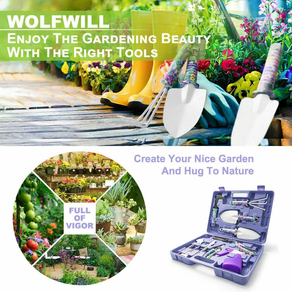 5 pièces/10 pièces ensembles d'outils de jardin pelle de plantation sécateurs râteau vaporisateur bouteille jardinage ensemble d'outils de plantation horticole