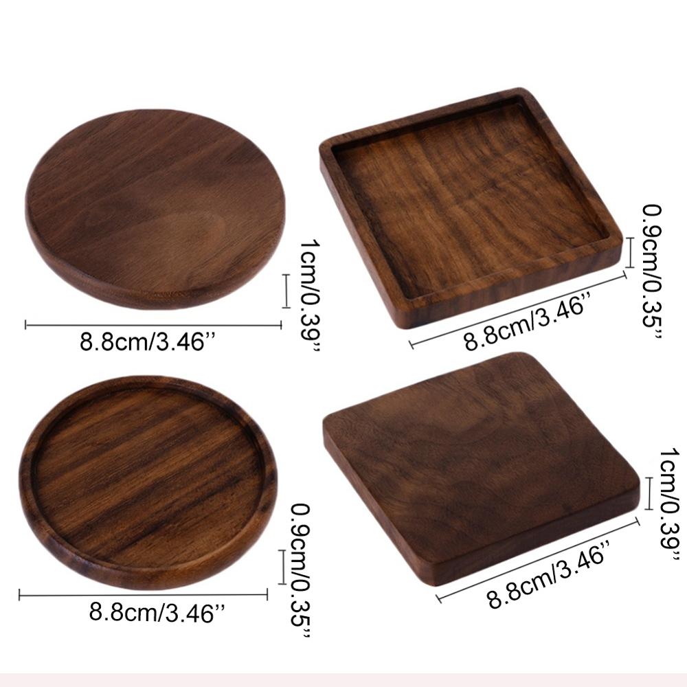 Noyer bois caboteur rétro isolation Cool Surface protecteur tapis ménage carré rond caboteur