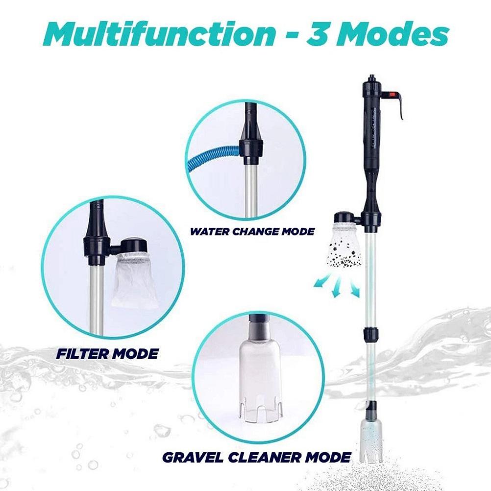Aquarium Gravel Cleaner Water Exchanger Aquarium Siphon Cleaner Algae Remover Fish Tank Cleaning Tool