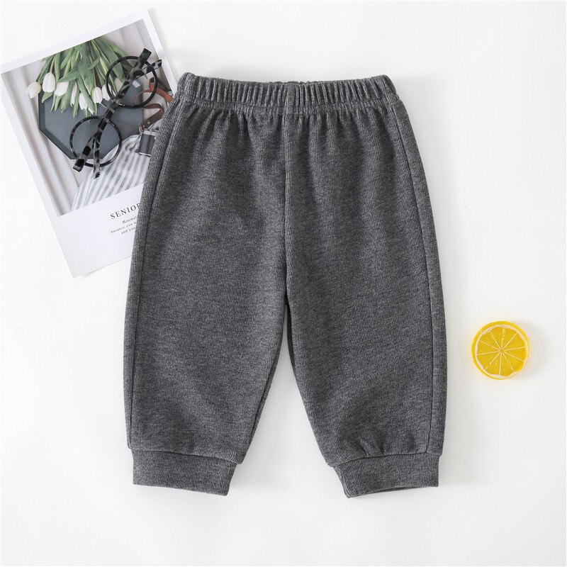 2022 New Spring elastico in vita pantaloni in maglia pantaloni larghi Harem pantaloni per bambini ragazzi pantaloni Cargo 3 colori pantaloni solidi